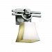 CLD-8501-10-CROM-120E-LED-9W - Justice Design - Clouds - 9.75 One Light Wall Sconce Polished Chrome FinishCylinder with Flat Rim Shade - Clouds-Argyle