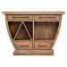 25447 - Uttermost - Aleph - 46 inch Bar Cabinet Distressed Fruitwood Stain Finish - Aleph