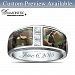 Camo Personalized Platinum-Plated Wedding Ring