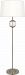 S303 - Robert Abbey Lighting - Williamsburg Polly - One Light Floor Lamp Antique Silver Finish with White Silk Shade - Williamsburg Polly