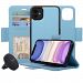 Navor Car Mount & Detachable Wallet Case Compatible for iPhone 11 [6.1 inch] [Vajio Series] - Hot Blue