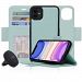 Navor Car Mount & Detachable Wallet Case Compatible for iPhone 11 [6.1 inch] [Vajio Series] - Mint