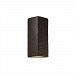 CER-5145-STOS-LED1-1000 - Justice Design - Peaked Rectangle ADA Sconce Slate Marble Finish (Smooth Faux)Smooth Faux - Ambiance