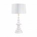 D3100W - Elk-Home - Corsage - One Light Outdoor Table LampGloss White Finish with White Nylon/Clear Styrene Shade - Corsage