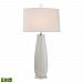 D2452-LED - Elk-Home - Andover - 35 9.5W 1 LED Table LampWashington White Finish with Off-White Faux Silk Shade - Andover