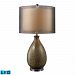 D1717-LED - Elk-Home - Brockhurst - 28 9.5W 1 LED Table LampFrancis Fawn Finish with Bronze Organza/Cream Fabric Shade - Brockhurst