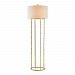 1114-202 - Elk-Home - Brunei - One Light Floor LampGold Leaf Finish with Off-White Fabric Shade - Brunei