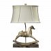 93-9161 - Elk-Home - Carnavale - One Light Table LampClancey Court Finish with Cream Shantung/Cream Fabric Shade - Carnavale
