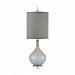 D3636 - Elk-Home - Farrah - One Light Table LampCafe Bronze/Pale Blue Finish with Grey Fabric Shade - Farrah