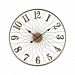 3205-003 - Elk-Home - Moriarty - 26.77 Wall ClockGrey/Brushed Gold Finish - Moriarty