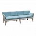 6518004HT-SO - Elk-Home - Newport - 103 Outdoor 4-Seat Sofa (Set of 10)Henna Teak/Sea Green Fabric Finish - Teak