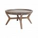 157-035 - Elk-Home - Tonga - 31.5 Side TableSilver Brushed Wood Tone/Waxed Concrete Finish - Tonga