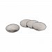 619717/S4 - Elk-Home - Silversmith - 4- Inch Coaster (Set of 4)Silver Finish - Silversmith