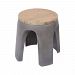 157-056 - Elk-Home - Gestalt - 19- Inch Outdoor Bench/OttomanAtlantic Brush/Polished Concrete Finish - Gestalt