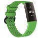 Water Resistant Soft TPU Silicone Replacement Sport Fitness Strap Wristbands For Fitbit Charge3 - Small / Green