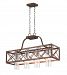 1030P34-4-217 - CWI Lighting - 4 Light Chandelier with Wood Grain Bronze Finish Wood Grain Bronze Finish - Keeva