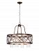 1030P24-4-217 - CWI Lighting - 4 Light Chandelier with Wood Grain Bronze Finish Wood Grain Bronze Finish - Keeva