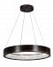 1040P32-251-O - CWI Lighting - LED Chandelier with Wood Grain Brown Finish Wood Grain Brown Finish - Rosalina