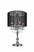 5002T20C(B) - CWI Lighting - 4 Light Table Lamp with Chrome Finish Chrome Finish with Black Shade - Sheer