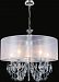 5061P28C-W - CWI Lighting - 8 Light Chandelier with Chrome Finish Chrome Finish with White Shade - Halo