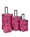 Rockland 4-Pc. Pink Bandana Softside Luggage Set