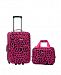 Rockland 2-Pc. Magenta Leopard Softside Luggage Set