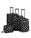 Rockland 4-Pc. Black Dots Softside Luggage Set