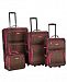 Rockland 4-Pc. Pink Leopard Softside Luggage Set