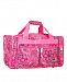 Rockland Pink Floral 19" Tote Bag