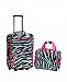 Rockland 2-Pc. Pink Zebra Softside Luggage Set