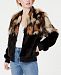 Say What? Juniors' Mixed Faux-Fur Bomber Jacket