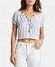 Silver Jeans Co. Stacey Cropped Tie-Neck Top