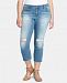 Jessica Simpson Trendy Plus Size Arrow Straight Ankle Jeans