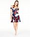 City Studios Juniors' Off-The-Shoulder Floral Dress, Created for Macy's