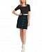 Volcom Juniors' Cotton Plaid Paperbag Mini Skirt