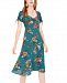 Be Bop Juniors' Floral-Print Ruched Dress