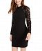 Sequin Hearts Juniors' Open-Back Lace-Sleeve Bodycon Dress