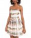 B Darlin Juniors' Sequined Strapless Dress, Created for Macy's