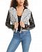 Material Girl Juniors' Faux-Leather Moto Jacket, Created for Macy's