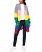 Ultra Flirt Juniors' Rainbow Stripe Shaker-Stitch Cardigan