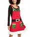Hooked Up by Iot Juniors' Holiday Elf Jumper Dress