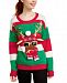 Hooked Up by Iot Juniors' Reindeer Christmas Sweater