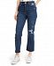 Celebrity Pink Juniors' Distressed Cropped Straight-Leg Jeans