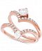Diamond Two-Stone Bridal Set (3/4 ct. t. w. ) in 14k Rose Gold