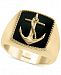 Effy Men's Onyx (15 x 13mm) Anchor Ring in 14k Gold