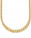 Stampato Leaf Link 17" Chain Necklace in 10k Gold