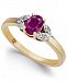 Ruby (5/8 ct. t. w. ) & Diamond Accent Ring in 14k Gold