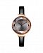 RumbaTime Orchard Gem Black Diamond Patent Leather Women's Watch