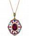 Le Vian Multi-Gemstone 18" Pendant Necklace (4-1/2 ct. t. w. ) in 14k Rose Gold