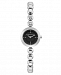 Bcbgmaxazria Ladies Stainless Steel Bracelet Watch with Black Dial, 20mm